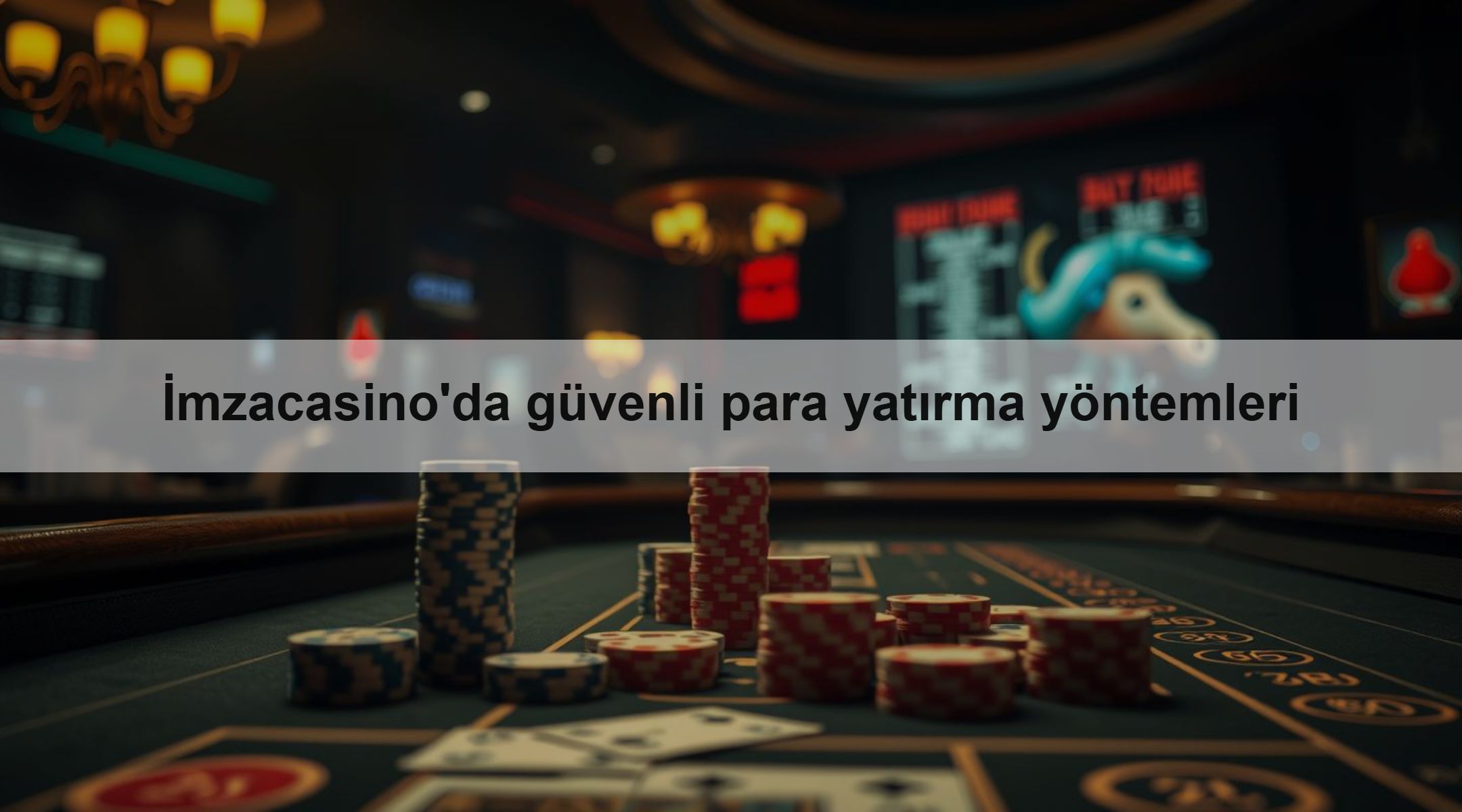 İmzacasino'da güvenli para yatırma yöntemleri